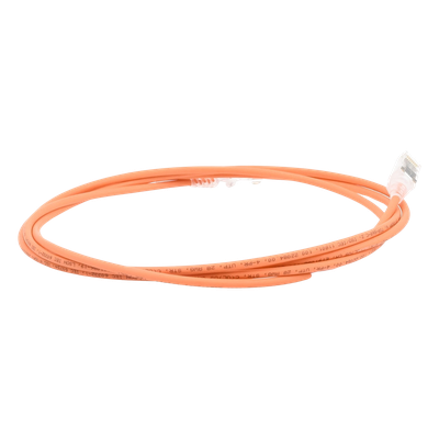 Patch Cord MC6 Modular Cat6 UTP, CM/LS0H, 2.13 Metros (7 Pies), Color Naranja, Diámetro Reducido (28AWG) - Imagen 7