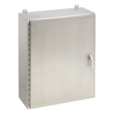 Gabinete de Pared NEMA 4X, Acero Inoxidable 304, Cierre de 3 Puntos, 914 x 914 x 305 mm