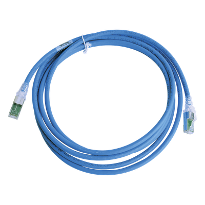Patch Cord Z-MAX Cat6A S/FTP, CM/LS0H, 15.24 Metros (50 Pies), Color Azul