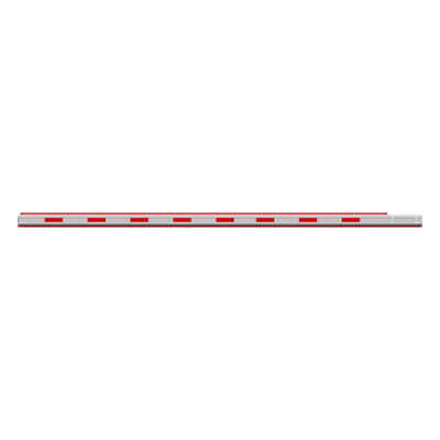 Brazo Recto 4 mts / Iluminación Rojo-Verde para Barreras Hikvision DS-TMG320 / Octagonal Recto