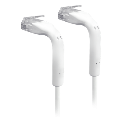 UniFi Patch Cable Cat6 Ultradelgado GbE con Botas Flexibles, Color Blanco, 0.1 Metros (0.33 Pies)