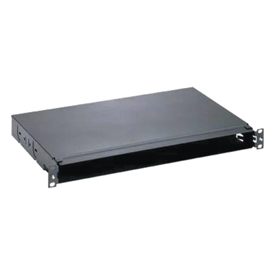 Panel de Distribución de Fibra Óptica, Acepta 4 Casetes QuickNet o Placas FAP/FMP con Panel CFAPPBL1 (No Incluido), Bandeja Fija, Hasta 96 Fibras, Color Negro, 1UR - Imagen 3