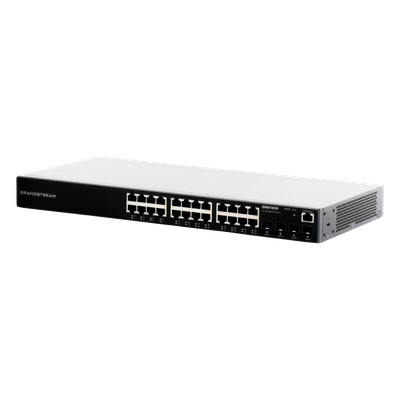 Switch PoE+ Administrable / 24 Puertos 10/100/1000 Mbps + 4 SFP / 360W PoE Total / Switching 56 Gbps / Cloud GWN Sin Costo / Montable en Rack - Imagen 4