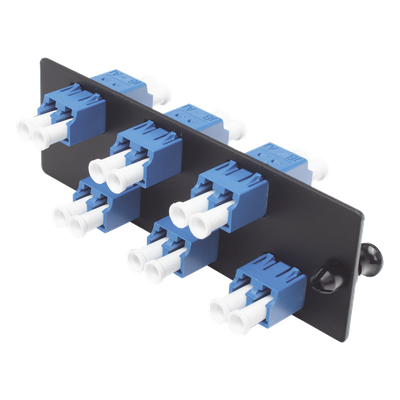 Placa Acopladora de Fibra Óptica FAP, con 6 Conectores LC Duplex (12 Fibras), para Fibra Monomodo OS1/OS2, Color Azul - Imagen 5