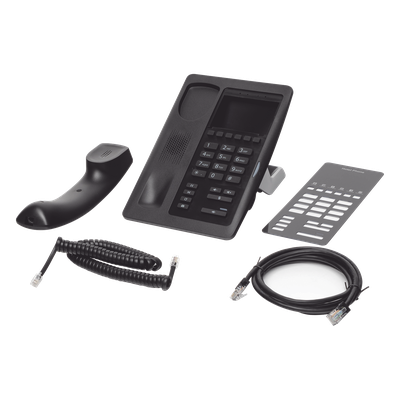 Teléfono IP para Hotelería, profesional con 6 teclas programables para servicio rápido (Hotline), plantilla personalizable con PoE - Imagen 7