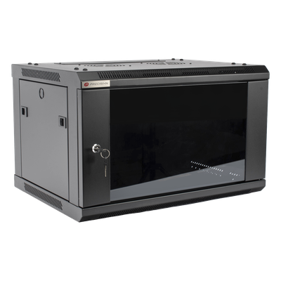 Gabinete PRECISION, Con Puerta de Cristal Templado, de 19in, 6UR, 450mm de Profundidad, Color Negro - Imagen 3