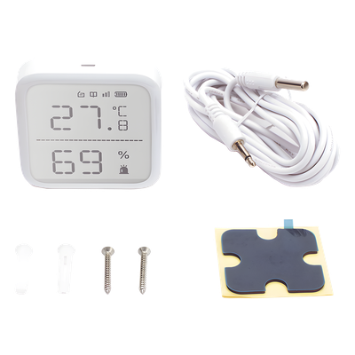 (AX PRO) Detector de Temperatura y Detector de Humedad Inalámbrico / 2.7" de Tamaño / Uso en Interior / Rango de Detección desde -35°C hasta 99°C - Imagen 3