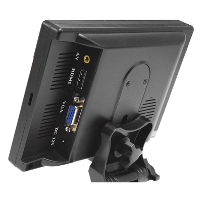 Monitor 7" TFT-LCD ideal para colocar en vehículos o DVR/NVR. Entradas de video HDMI, VGA y RCA (CVBS) - Imagen 3