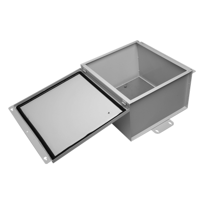 Gabinete de Telecom. de Acero Galvanizada con Plato Interior (400 x 400 x 250 mm). SE PUEDE PONER CANDADO. - Imagen 3