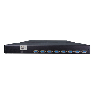 Switch KVM con Monitor de 17"con Teclado y Trackpad para Rack de 1U de Cuatro Postes, 8 Puertos VGA Para Acceder y Controlar Hasta 8 Computadoras Desde una Sola Consola - Imagen 5