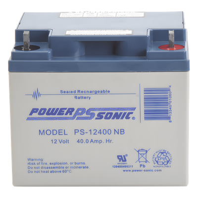 Batería 12V, 40AH, Para Respaldo, Tecnologías AGM/VRLA, 5 Años Vida Útil, Terminales NB, Reconocida UL  