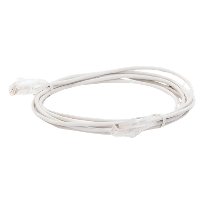 Cable de Parcheo Slim UTP Cat6 - 3 Metros (9.84 Pies) Blanco Diámetro Reducido (28 AWG) - Imagen 6