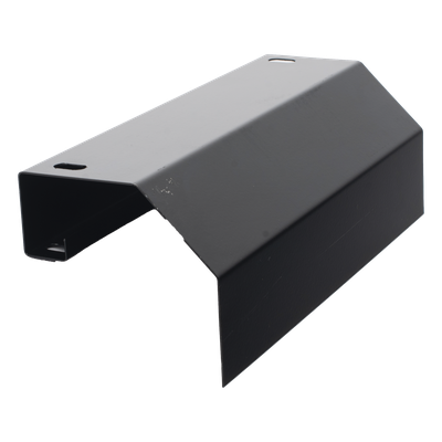 Bajada de Cable para Escalera Tubular de 1.5" de Peralte y 12" de Ancho, Acabado con Pintura Epóxica Color Negro, Ideal para Guiar y Proteger el Cableado en la Salida de la Escalera Tubular - Imagen 5