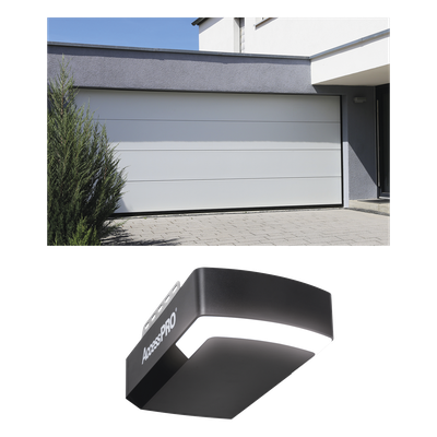 KIT COMPLETO Puerta D/ Garage 8x7 Pies / Lisa Linea Central / Color blanco / Insulada / Incluye Motor FS1000APPRT / 1/2HP / Fuerte/Silencioso/Luz LED/Motor DC .