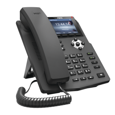 Teléfono IP empresarial para 2 lineas SIP con pantalla LCD de 2.8 pulgadas a color, puertos Gigabit y conferencia de 3 vías, PoE - Imagen 4