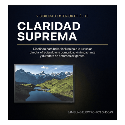 Pantalla Profesional LED 55" para Exterior con Vidrio Templado de Protección 5T, Full HD (1080p), HDMI/HDBaseT (LAN), Brillo 3500 cd/m2. Compatible VESA - Imagen 6