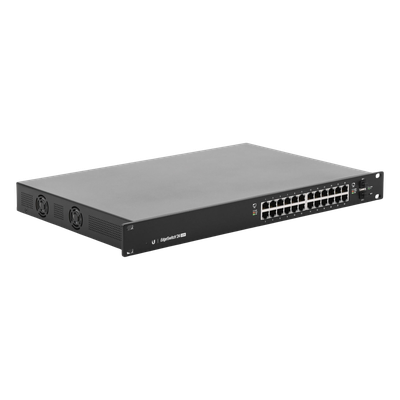 Switch EdgeMAX administrable de 24 puertos Gigabit con PoE+/PoE Pasivo 24V + 2 Puertos SFP, 250 W - Imagen 4
