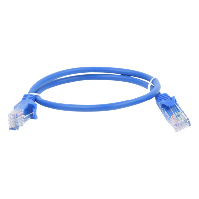 Cable de Parcheo UTP Cat5e - 0.5 Metros (1.64 Pies) - Azul - Imagen 4