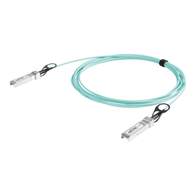 Cable AOC SFP+ de 1&10 Gbps a 1&10 Gbps / Cable de fibra óptica Activo / Longitud: 5 metros