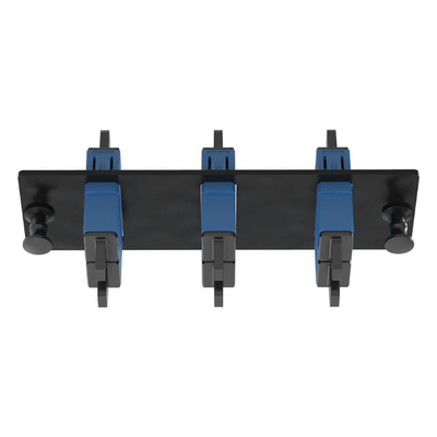 Placa Acopladora de Fibra Optica FAP, Con 3 Conectores SC Duplex (6 Fibras), Para Fibra Monomodo OS1/OS2, Color Azul - Imagen 3