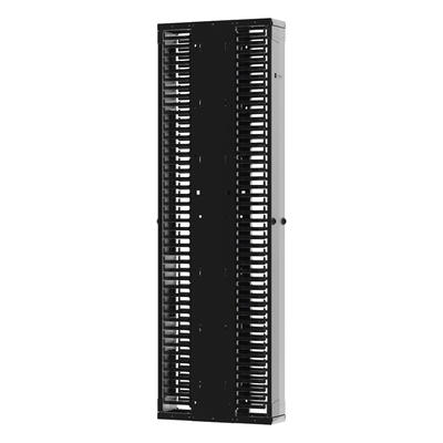 Organizador Vertical PatchRunner™ Mejorado, Doble (Frontal y Posterior), Para Rack Abierto de 45 Unidades, 12in de Ancho, Color Negro - Imagen 5