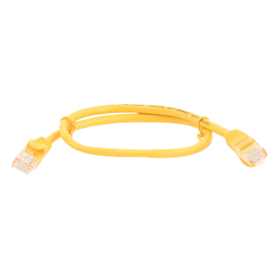 Cable de Parcheo UTP Cat5e - 0.5 Metros (1.64 Pies) - Amarillo - Imagen 3