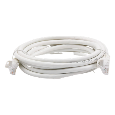 Cable de Parcheo UTP Cat6 - 3.0 Metros (9.84 Pies) - Blanco - Imagen 4