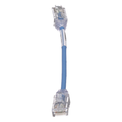 Cable de Parcheo TX6, UTP Cat6, Diámetro Reducido (28AWG), Color Azul, 15.2 cm (6 pulgadas) - Imagen 4