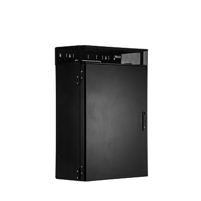 Gabinete de Montaje en Pared TrueEdge™, Con 6 UR para Equipo Activo y 6 UR para Paneles de Parcheo, Fabricado en Acero, Color Negro - Imagen 4