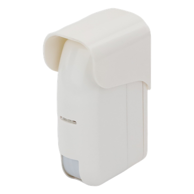 Sensor de Movimiento Tipo Cortina / 100 % Exterior / Alimentado por baterias / Doble tecnologia MW & PIR / Compatible con cualquier panel de alarma