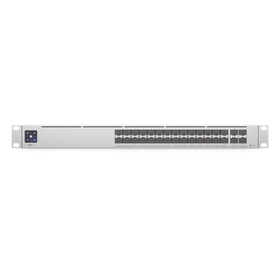 UniFi Switch PRO Aggregation Capa 3 para fibra óptica con 28 puertos SFP+ (10G) y 4 puertos SFP28 (25G), pantalla informativa - Imagen 4