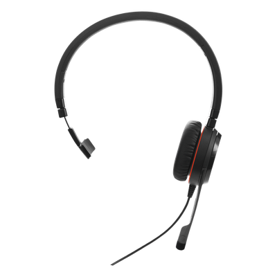 Jabra Evolve 30 Mono con conexión USB / 3.5mm, micrófono con cancelación de ruido y controlador en el cable con botones e indicadores LED (5393-829-309) 