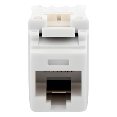 Jack Keystone / Cat 5e / RJ45 / Terminación 110 / T568A/B / 1 Puerto / Blanco - Imagen 5