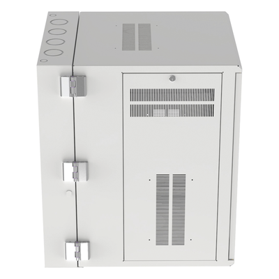 Gabinete PanZone de Montaje en Pared, de 19in, Puerta con Ventana de Seguridad, 18 UR, 762mm de Profundidad, Color Blanco - Imagen 4