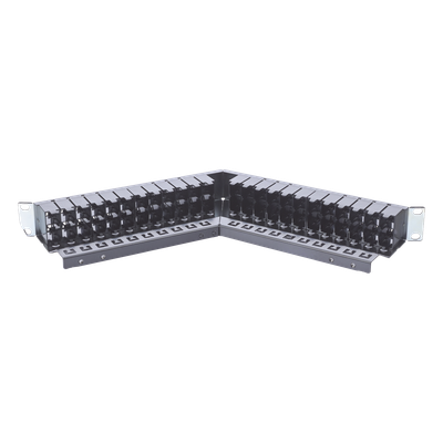 Patch Panel / 48 Puertos / Blindado / Modular / Angulado / 1UR / Alta Densidad - Imagen 6