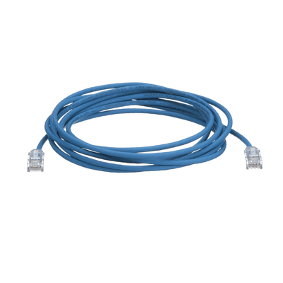 Cable de Parcheo TX6, UTP Cat6, Diámetro Reducido (28AWG), Color Azul, 30.48 Metros (100 Pies) - Imagen 3