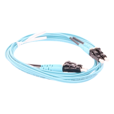Jumper de Fibra Optica Multimodo 50/125 OM3, LC-LC Duplex, OFNR (Riser), Color Aqua, 2 Metros (6.56 Pies) - Imagen 6