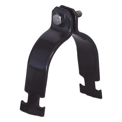 Abrazadera Unicanal con Recubrimiento de PVC de 3/4" (19 mm).
