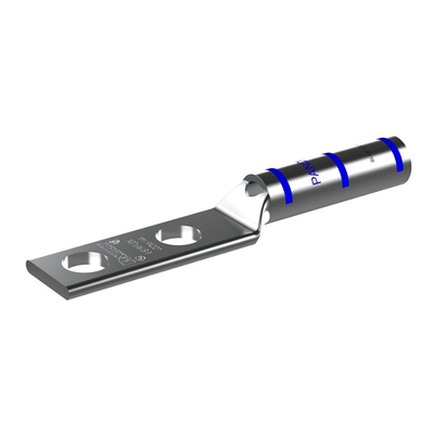 Terminal Doble Ojillo 1/4" para Cable 6 AWG (16mm entre orificios). 50 Piezas - Imagen 3