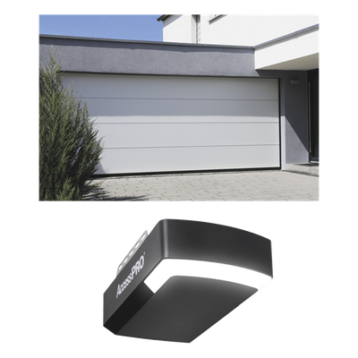 KIT COMPLETO Puerta D/ Garage 20x9 Pies / Lisa Linea Central / Color blanco / Insulada / Incluye Motor FS1000APPRT / 1/2HP / Fuerte/Silencioso/Luz LED/Motor DC .