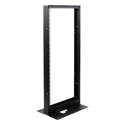 Rack de 2 Postes, Estándar 19", 24 Unidades, Fabricado en Acero, Base "L" para Anclar a Piso. - Imagen 4