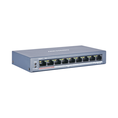 Switch PoE+ / No Administrable / 8 Puertos 10/100 Mbps PoE+ / 1 Puerto 100 Mbps Uplink / PoE hasta 250 metros / 60 W - Imagen 3