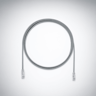 Cable de Parcheo UTP Cat6A, CM/LSZH, Diámetro Reducido (28AWG), Color Gris, 3.05 Metros (10 Pies)