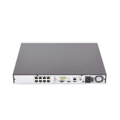 NVR 12 Megapixel (4K) / Reconocimiento Facial / 8 Canales IP / Base de Datos / Hasta 100,000 Fotografías / 8 Puertos PoE+ / 2 Bahías de Disco Duro / Switch PoE 300 mts / Bases de Datos / HDMI en 4K - Imagen 5