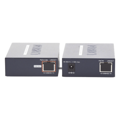 Kit Transmisor y Receptor PoE de Largo Alcance Sobre Coaxial Hasta 1 km