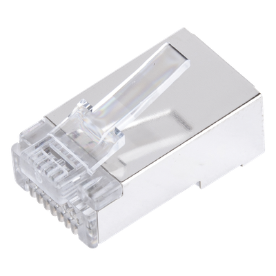 Bote con 100 Plugs Pass Through RJ45 Cat6 Blindado Chapado de Oro a 30 Micras para Durabilidad Extrema - Imagen 5