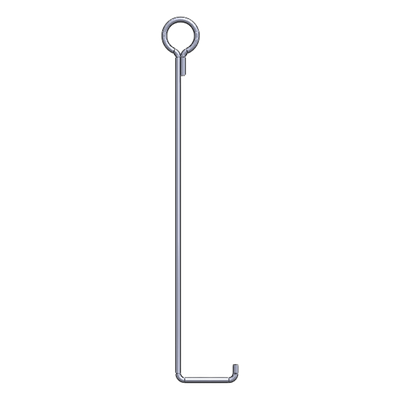 Ancla para retenida para torre de 45 mts. Tipo Piso con Galvanizado por Inmersión en caliente.