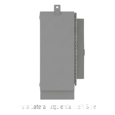 Gabinete para Exterior Tipo 4X de 22 UR / Aluminio Soldado / 1270 x 762 x 508 mm (50 x 30 x 20 in) / Exterior IP66 / Montaje Almohadilla / Aire de Precisión / Gris RAL 7035 - Imagen 3