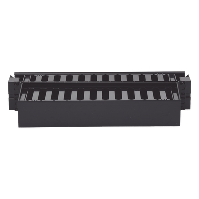 Organizador de Cables Horizontal PatchLink, Doble (Frontal y Posterior), Con Tapa Extendida, Para Rack de 19in, 2UR - Imagen 4