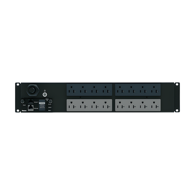PDU Monitoreable (MI) para Distribución de Energía, Enchufe de Entrada NEMA L5-30P, Con 16 Salidas 5-20R, Horizontal 19 in, 120 Vca, 30 Amp, 2 UR - Imagen 4